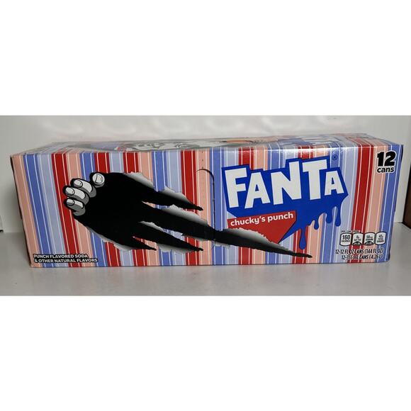 Fanta Chucky’s Punch Limited Edition Halloween Flavor 12-Pack Cans New Horror - Picture 3 of 6